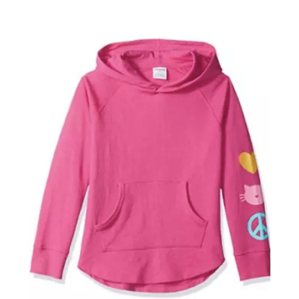 Amazon Brand - Spotted Zebra Girls' French Terry Pullover Hoodie Sweatshirts 2T